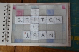 Embroidered Scrabble